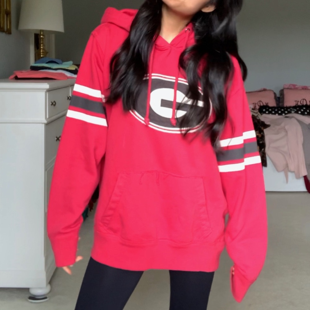 UGA Vintage Oversized Hoodie